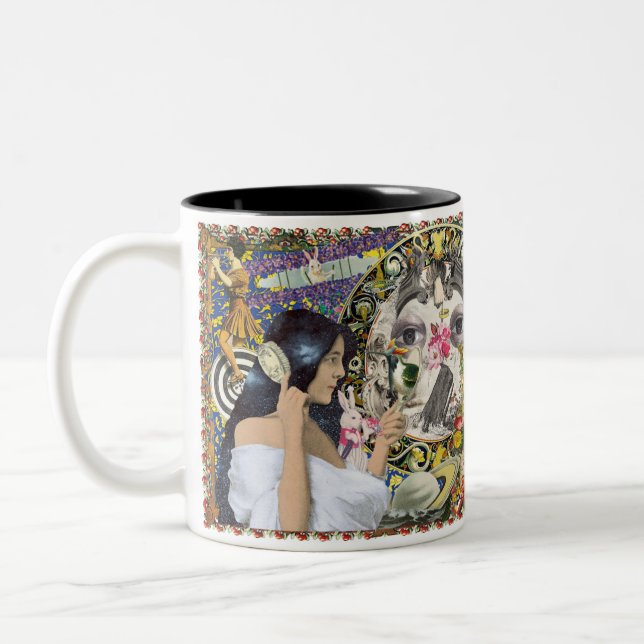 Antiquarian Imaginarium Collage Mugg 2 Tone (Vänster)
