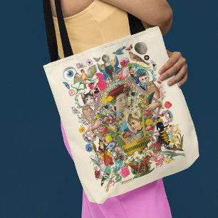 Antiquarian Shoulder Tote Tygkasse