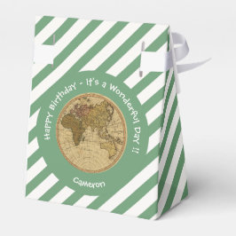 Antique 1786 Östra Hemisphere Karta Temaparty Presentaskar