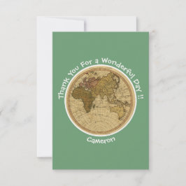 Antique 1786 Östra Hemisphere Karta Temaparty Tack Kort