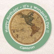 Antique 1786 Westerna Hemisphere Karta Temaparty