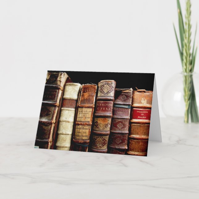 Antique 1800-talets bokar för utformning av läder kort (Framsida)