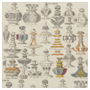 Antique 1828 Flaska-design Mönster Tyg
