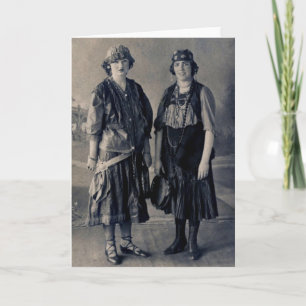 Antique 1920's Women in Gypsy Costumes Kort