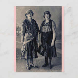 Antique 1920's Women in Gypsy Costumes Vykort