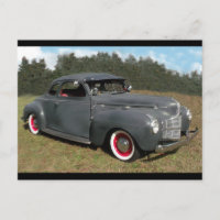Antique 1939 Dodge Coupe-vykort