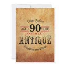 Antique 90:e Birthday