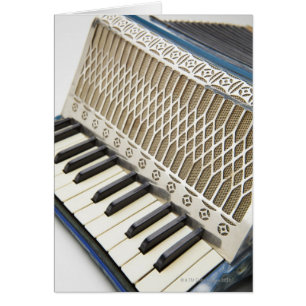 Antique Accordion Tangentbord Hälsningskort