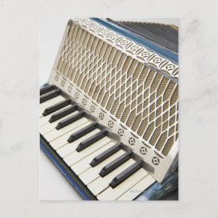 Antique Accordion Tangentbord Vykort