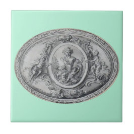 Antique Änglar och Gods Grekiska Roman Art Kakelplatta