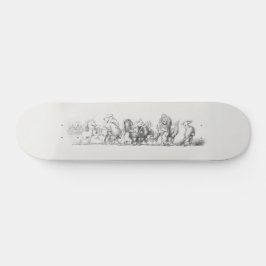 Antique Animal Parad Mini Skateboard Bräda 18,5 Cm