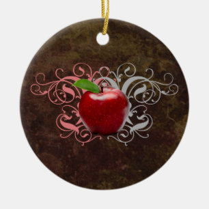 Antique Apple Julgransprydnad Keramik