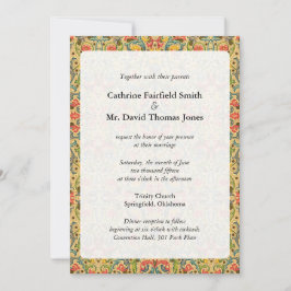 Antique Arabesque bröllopsinbjudningar Inbjudningar