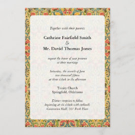 Antique Arabesque bröllopsinbjudningar Inbjudningar