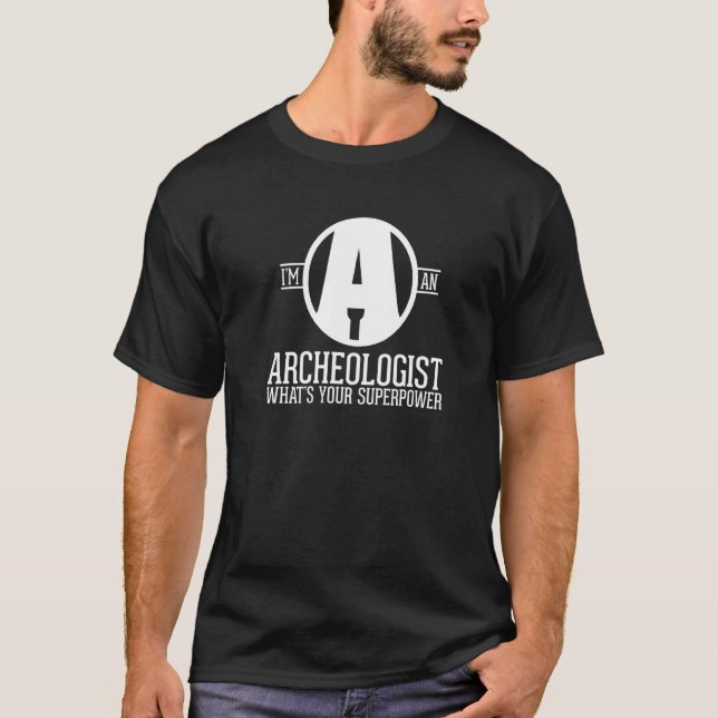 Antique Archeology Hero Excavating Archeolog T Shirt (Framsida)