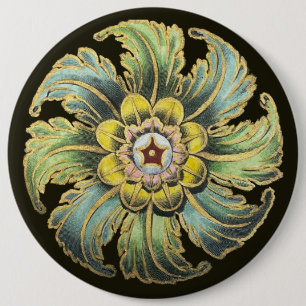 Antique Architectural Rosette nr 1 Knapp