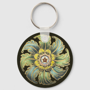 Antique Architectural Rosette nr 1 Nyckelring