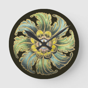 Antique Architectural Rosette nr 1 Rund Klocka