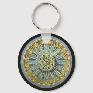 Antique Architectural Rosette nr 2 Nyckelring