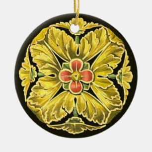 Antique Architectural Rosette nr 3 Julgransprydnad Keramik