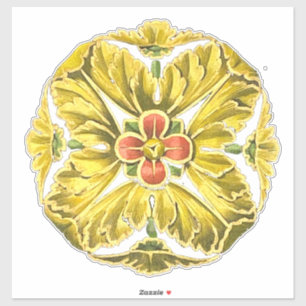 Antique Architectural Rosette nr 3 Klistermärken