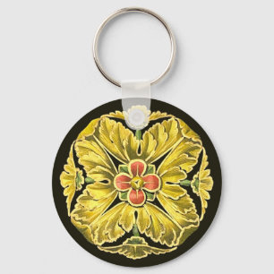 Antique Architectural Rosette nr 3 Nyckelring