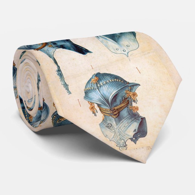 ANTIQUE ARMORS/TRE STUDIES OF A HELMET KNIGHT SLIPS (Rullad)