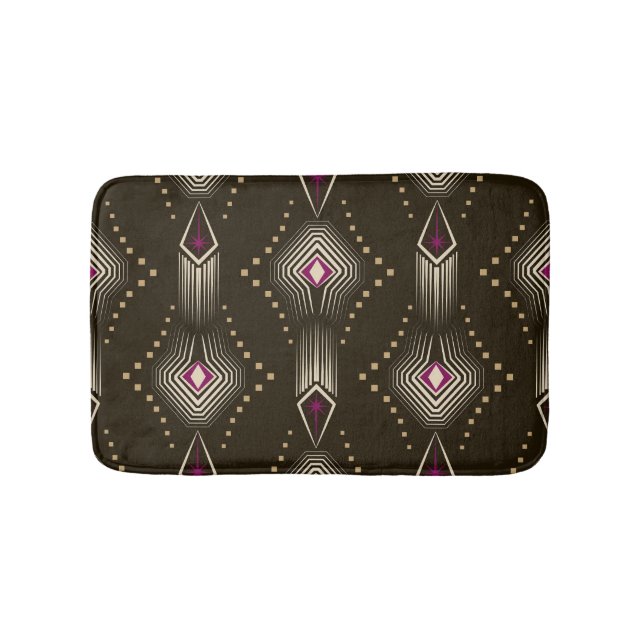 Antique Art Deco Geometric Ornament Badrumsmatta (Framsidan)