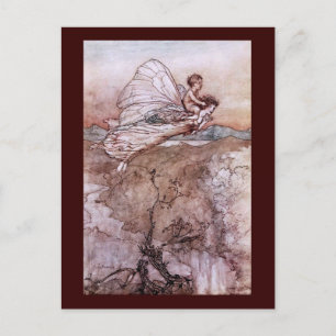 Antique Arthur Rackham Fairy Illustration Vykort
