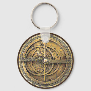 Antique Astrolabe 2 Nyckelring