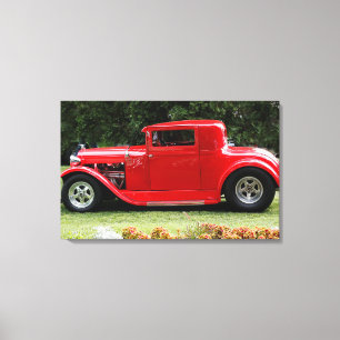 Antique Automobile Canvastryck