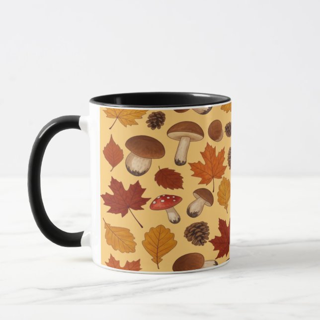 Antique Autumn Style Old World Elegance Mugg (Vänster)