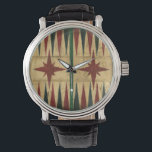 Antique Backgammon Game Board av Ethan Harper Armbandsur<br><div class="desc">En målning av ett antikt backgammon-spelbord, skapat av Ethan Harper. Harper målade biet så att det ser gammalt ut, en kvarleva från en nästan glömd tid. En perfekt gåva till spelentusiasten i ditt liv!</div>