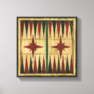 Antique Backgammon Game Board av Ethan Harper Canvastryck