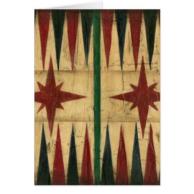 Antique Backgammon Game Board av Ethan Harper Hälsningskort (Framsidan)