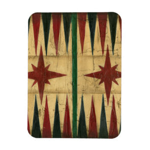 Antique Backgammon Game Board av Ethan Harper Magnet