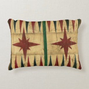 Antique Backgammon Game Board av Ethan Harper Prydnadskudde