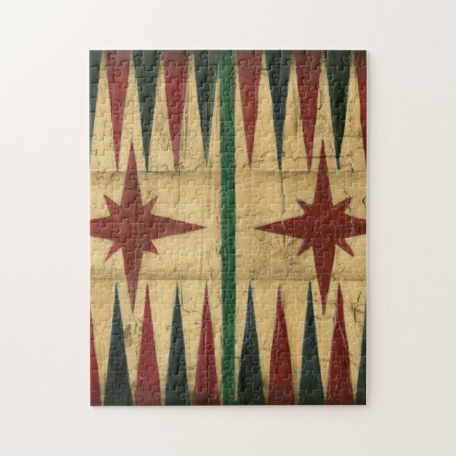 Antique Backgammon Game Board av Ethan Harper Pussel (Vertikal)