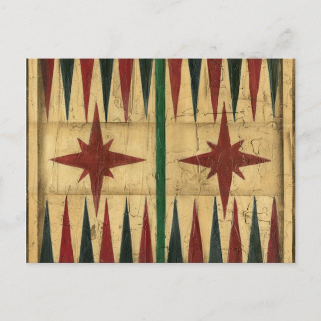 Antique Backgammon Game Board av Ethan Harper Vykort (Framsida)