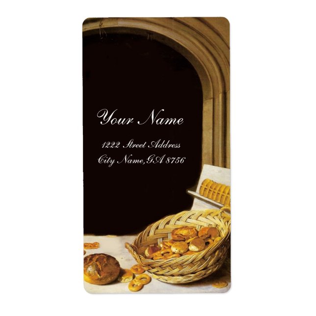 ANTIQUE BAKER BAKERY BREAD SHOP VAX SEAL MONOGRAM FRAKTSEDEL (Framsidan)