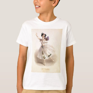 Antique Ballet Ballerina Skriv ut Marie Taglioni Tee