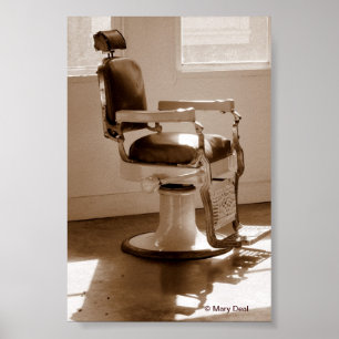 Antique Barber Ordförande Poster