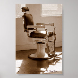 Antique Barber Ordförande Poster