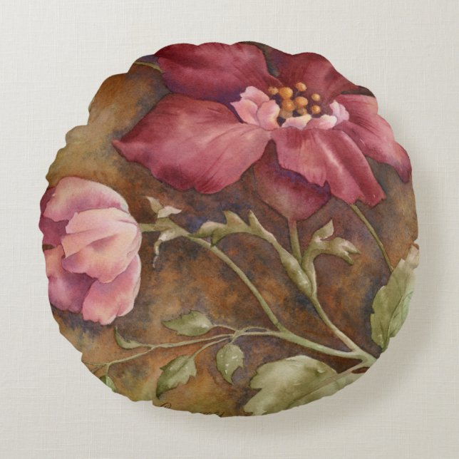 Antique Beauties I Rund Kudde (Framsidan)