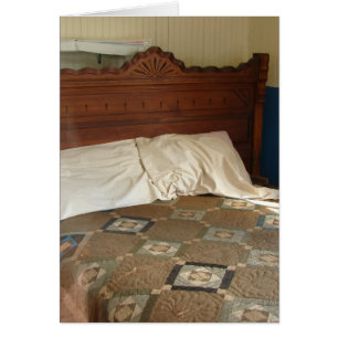 Antique Bed Hälsningskort