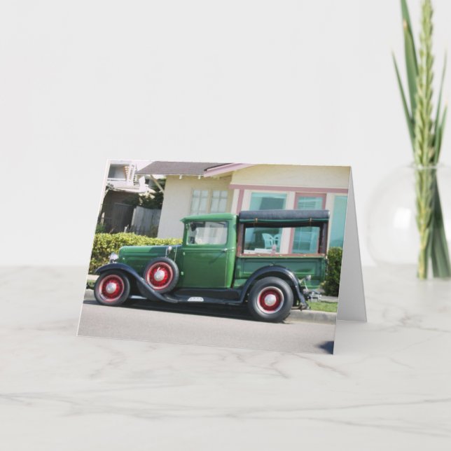 ANTIQUE BIRTHDAY CARD KORT (Framsida)