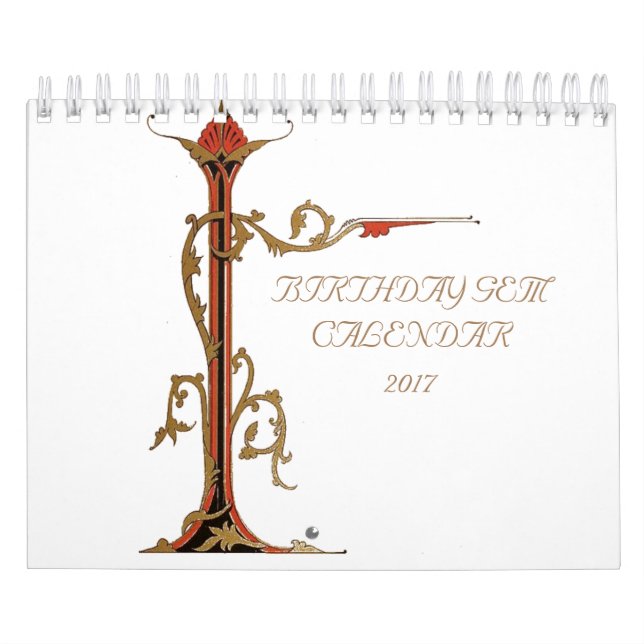 Antique Birthday Gems Kalender (Omslag)