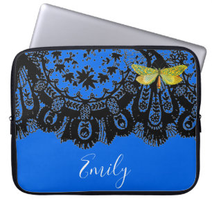 ANTIQUE BLACK SNÖRE IN BLUE NEOPRENE SLEEVE