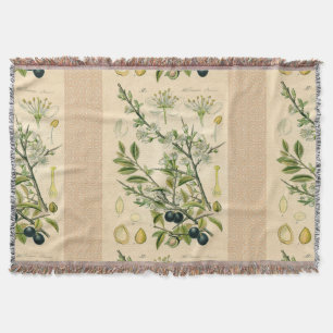 Antique Blackthorn botaniskt tryckfärdigt berry Mysfilt