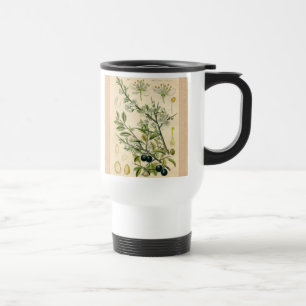 Antique Blackthorn botaniskt tryckfärdigt berry Resemugg